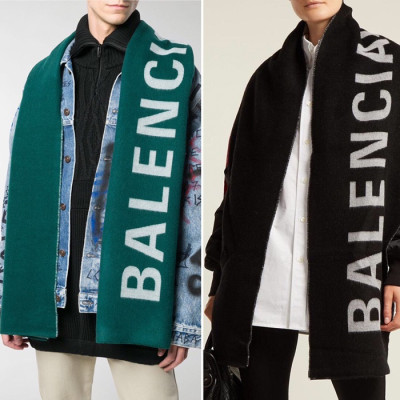 발렌시아가 남/녀 BB 머플러 - Balenciaga Unisex BB Muffler - acc6123x
