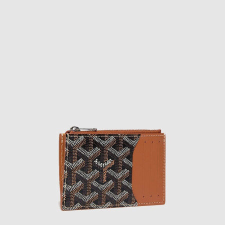 고야드 남/녀 부르봉 지퍼 카드 홀더 - Goyard Unisex Bourbon Zipper Card Holder - gow410x