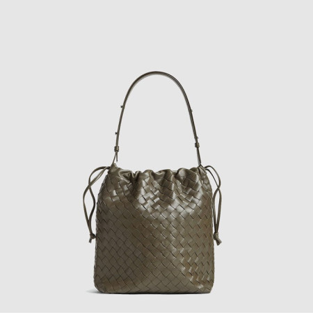 보테가베네타 남성 인트레치아토 비블리오테카 버킷 백 - Bottega veneta Mens Intrecciato Biblioteca Bucket Bag - bvb11768x