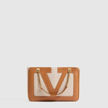 발렌티노 여성 가라바니 비바 슈퍼스타 캔버스 스몰 쇼퍼 백 - Valentino Womens Garavani Viva Superstar Canvas Small Shopper Bag - vab11803x
