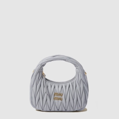 미우미우 여성 완더 마테라쎄 호보 백 - Miumiu Womens Wander Matelasse Hobo Bag - mib11997x