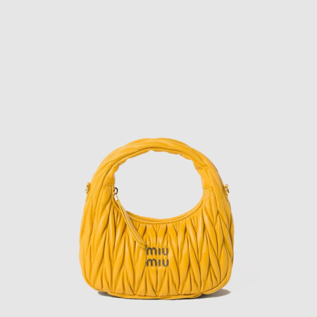 미우미우 여성 완더 마테라쎄 호보 백 - Miumiu Womens Wander Matelasse Hobo Bag - mib11997x