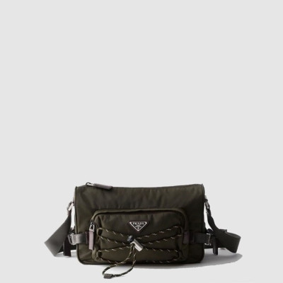 프라다 남성 스피드록 리나일론 가죽 숄더백 2VH192 - Prada Mens Speedlock Re-Nylon Leather Shoulder Bag - prb12126x