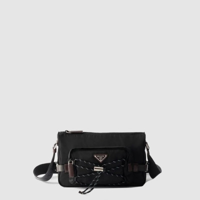 프라다 남성 스피드록 리나일론 가죽 숄더백 2VH192 - Prada Mens Speedlock Re-Nylon Leather Shoulder Bag - prb12128x