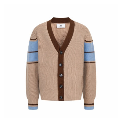 아미 남/녀 브이넥 가디건 - Ami Unisex V-neck Cardigan - amc9747x