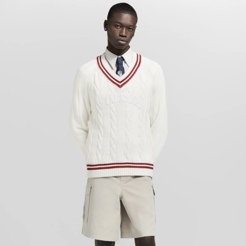 루이비통 남성 브이넥 스웨터 - Louis vuitton Mens V-neck Sweater - lvc9753x
