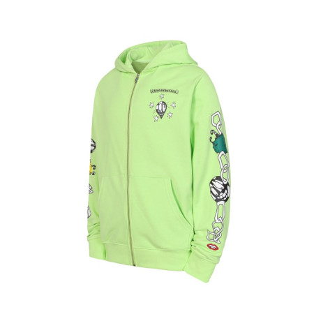 크롬하츠 남성 집업 후디 - Chrom hearts Mens Zip-up Hooded - chc12143x