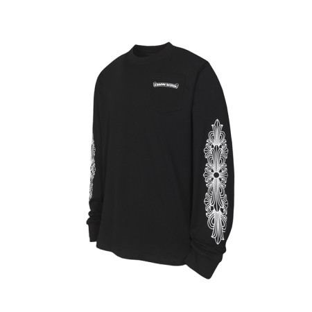크롬하츠 남성 라운드 긴팔티 - Chrome Hearts Mens Round Tshirt - chc12149x