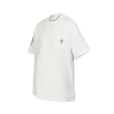 크롬하츠 남성 라운드 반팔티 - Chrom Hearts Mens Round Tshirt - chc12151x