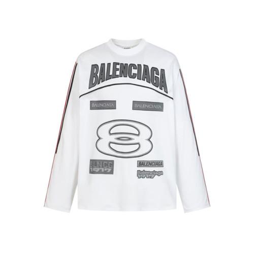 발렌시아가 남성 라운드 긴팔티 - Balenciaga Mens Round Tshirt - bac12164x