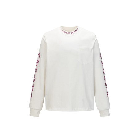 크롬하츠 남성 라운드 긴팔티 - Chrome Hearts Mens Round Tshirt - chc12203x