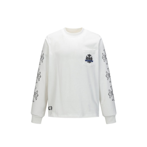 크롬하츠 남성 라운드 긴팔티 - Chrome Hearts Mens Round Tshirt - chc12209x