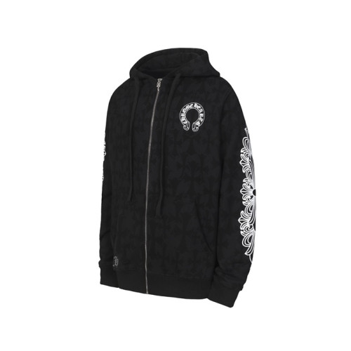 크롬하츠 남성 집업 후디 - Chrom hearts Mens Zip-up Hooded - chc12197x