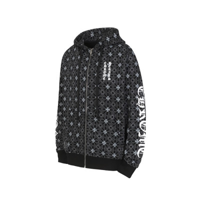 크롬하츠 남성 집업 후디 - Chrom hearts Mens Zip-up Hooded - chc12204x