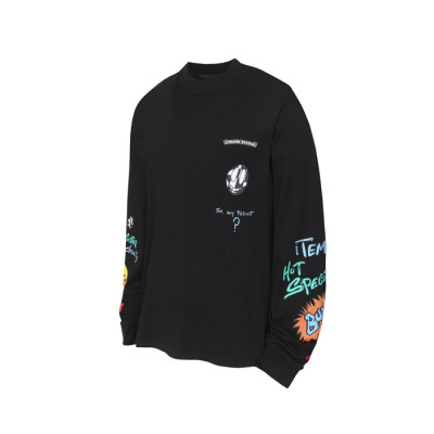 크롬하츠 남성 라운드 긴팔티 - Chrome Hearts Mens Round Tshirt - chc12216x