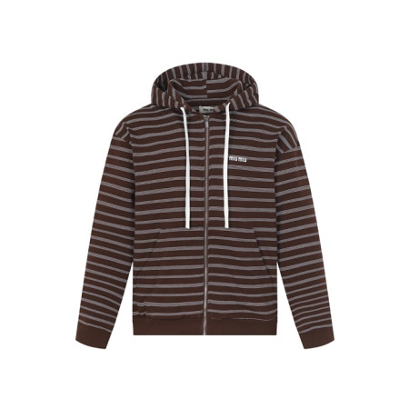 미우미우 남성 집업 후드티 - Miumiu Mens Zip-up Hoodie - mic12240x