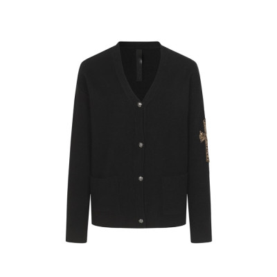 크롬하츠 남성 브이넥 가디건 - Chrom hearts Mens V-neck Cardigan - chc12330x