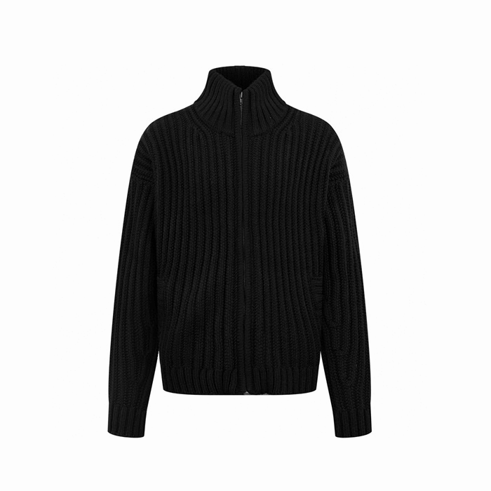 아크네 남성 집업 니트웨어 - Acne Mens Zip-up Knitwear - anc12356x