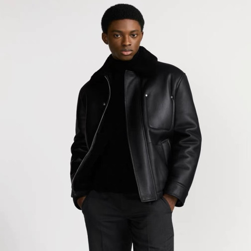 디올 남성 가죽 자켓 - Dior Mens Leather Jacket - dic12379x