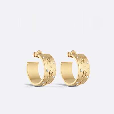 디올 여성 셀레스트 골드 메탈 크리스탈 진주 이어링 - Dior Womens Celeste Gold Metal Crystal Pearl Earrings - acc6254x