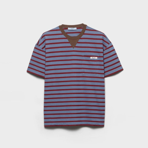 프라다 남성 라운드 반팔티 - Prada Mens Round Tshirt - prc12430x
