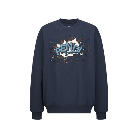 펜디 남성 라운드 맨투맨 - Fendi Mens Round Tshirt - fec12441x