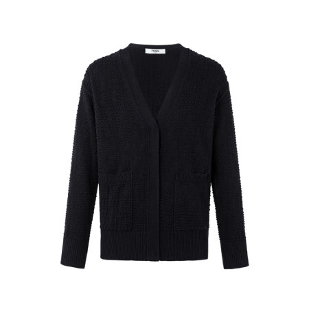 펜디 남성 브이넥 가디건 - Fendi Mens V-neck Cardigan - fec12456x