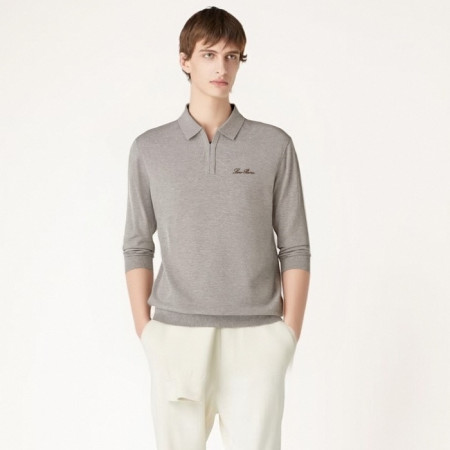 로로피아나 남성 폴로 스웨터 - Loro Piana Mens Polo Sweater - lpc12474x