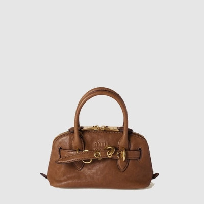 미우미우 여성 아방뛰르 미니 나파 가죽 백 - Miumiu Womens Avanture Mini Nappa Leather Bag - mib12572x