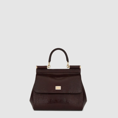 돌체앤가바나 여성 미디엄 시실리 핸드백 - Dolce&Gabbana Womens Medium Sicily Handbag - dob12583x