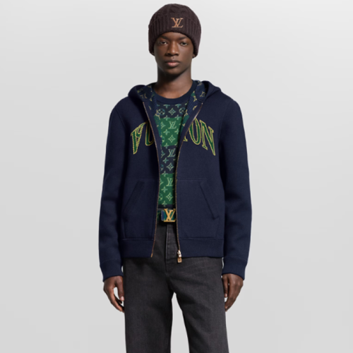 루이비통 남성 모노그램 리버서블 후드티 - Louis vuitton Mens Monogram Reversible Hooded - lvc12555x