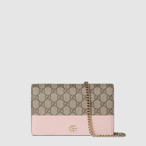 구찌 여성 GG 마몽 체인 지갑 - Gucci Womens GG Marmont Chain Wallet - gub12728x