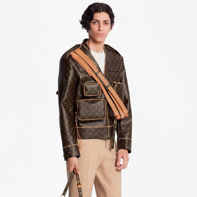 루이비통 남성 가죽 자켓 - Louis vuitton Mens Leather Jackets - lvc12607x