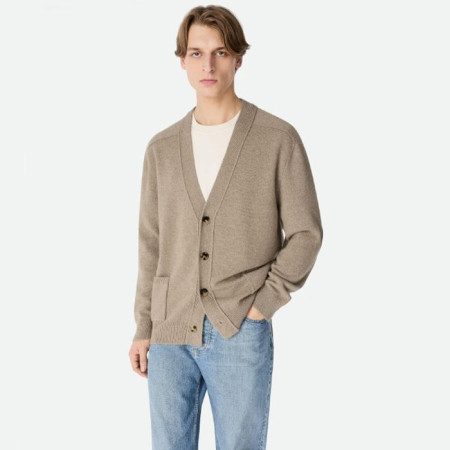 보테가 베네타 남성 브이넥 가디건 - Bottega veneta Mens V-neck Cardigan - bvc12619x