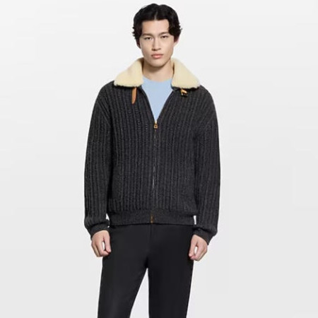 루이비통 남성 캐시미어 울 블루종 - Louis vuitton Mens Cashmere Wool Blouson - lvc12621x