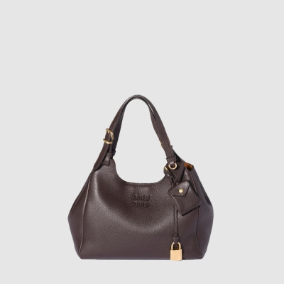 미우미우 여성 가죽 핸드백 - Miumiu Womens Leather Handbag - mib12756x