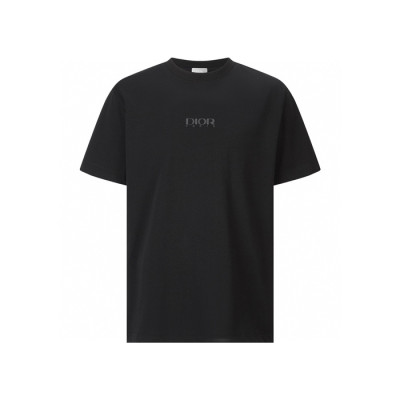 디올 남성 라운드 반팔 티셔츠 - Dior Mens Round Tshirt - dic12687x