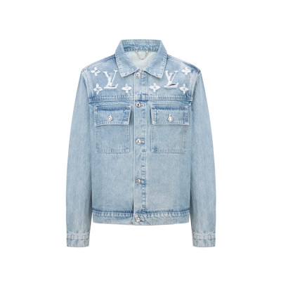 루이비통 남성 데님 자켓 - Louis vuitton Mens Denim Jacket - lvc12700x