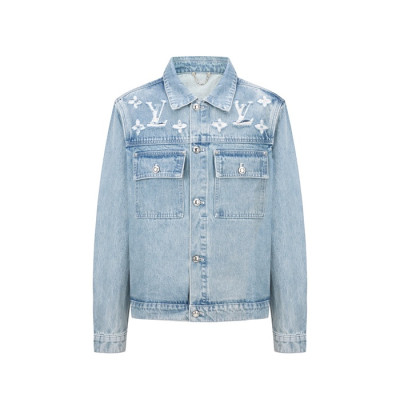 루이비통 남성 데님 자켓 - Louis vuitton Mens Denim Jacket - lvc12700x