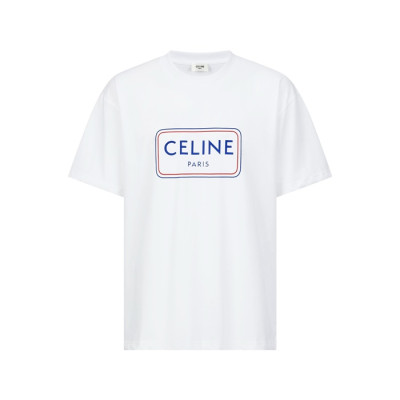 셀린느 남성 반팔 티셔츠 - Celine Mens Round Tshirt - cec12704x