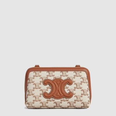 셀린느 여성 퀴르 트리옹프 체인 클러치 미니백 - Celine Womens Cur Triomphe Chain Clutch Mini Bag - ceb13058x