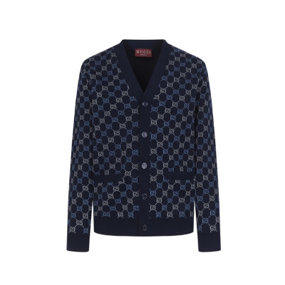 구찌 남성 브이넥 가디건 - Gucci Mens V-neck Cardigan - guc12730x