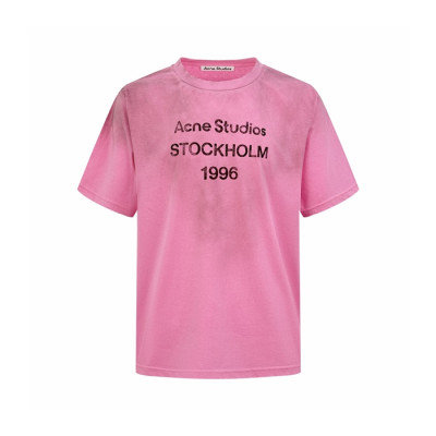 아크네 남/녀 라운드 반팔티 - Acne Unisex Round Tshirt - anc12762x