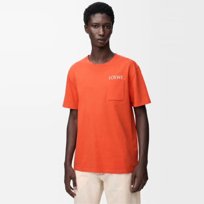 로에베 남성 라운드 반팔티 - Loewe Mens Round Tshirt - loc12765x