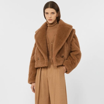 막스마라 여성 테디베어 아이콘 코트 크롭 - Maxmara Womens Teddy Bear Icon Coat Crop - mac12782x