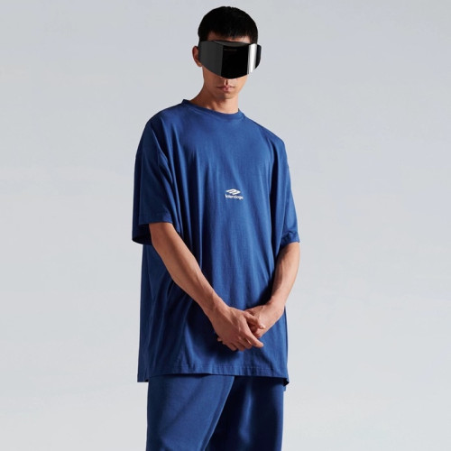 발렌시아가 남성 라운드 반팔 티셔츠 - Balenciaga Mens Round Tshirt - bac12802x