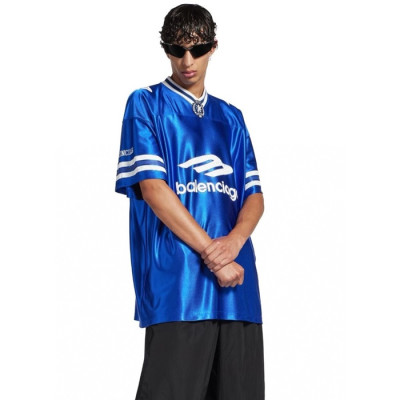 발렌시아가 남성 라운드 반팔 티셔츠 - Balenciaga Mens Round Tshirt - bac12804x