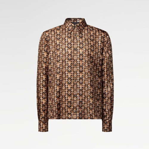 루이비통 남성 실크 셔츠 - Louis vuitton Mens Dress Shirts - lvc12808x
