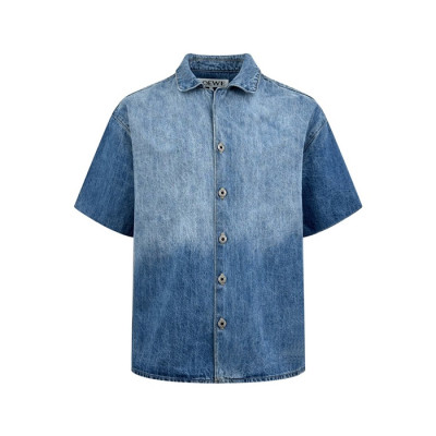 로에베 남성 반팔 셔츠 - Loewe Mens Classic Shirts - loc12830x