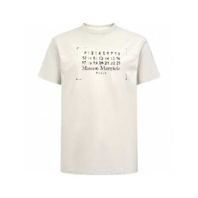 메종 마르지엘라 남성 라운드 반팔 티셔츠 - Maison Margiela Mens Round Tshirt - mac12873x